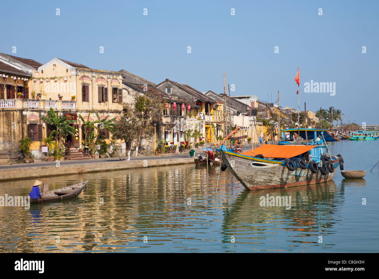 Asien, Vietnam, Hoi an, Hoian, Faifo, Hoi an, Altstadt, Hafenviertel, Flussufer, Hoai River