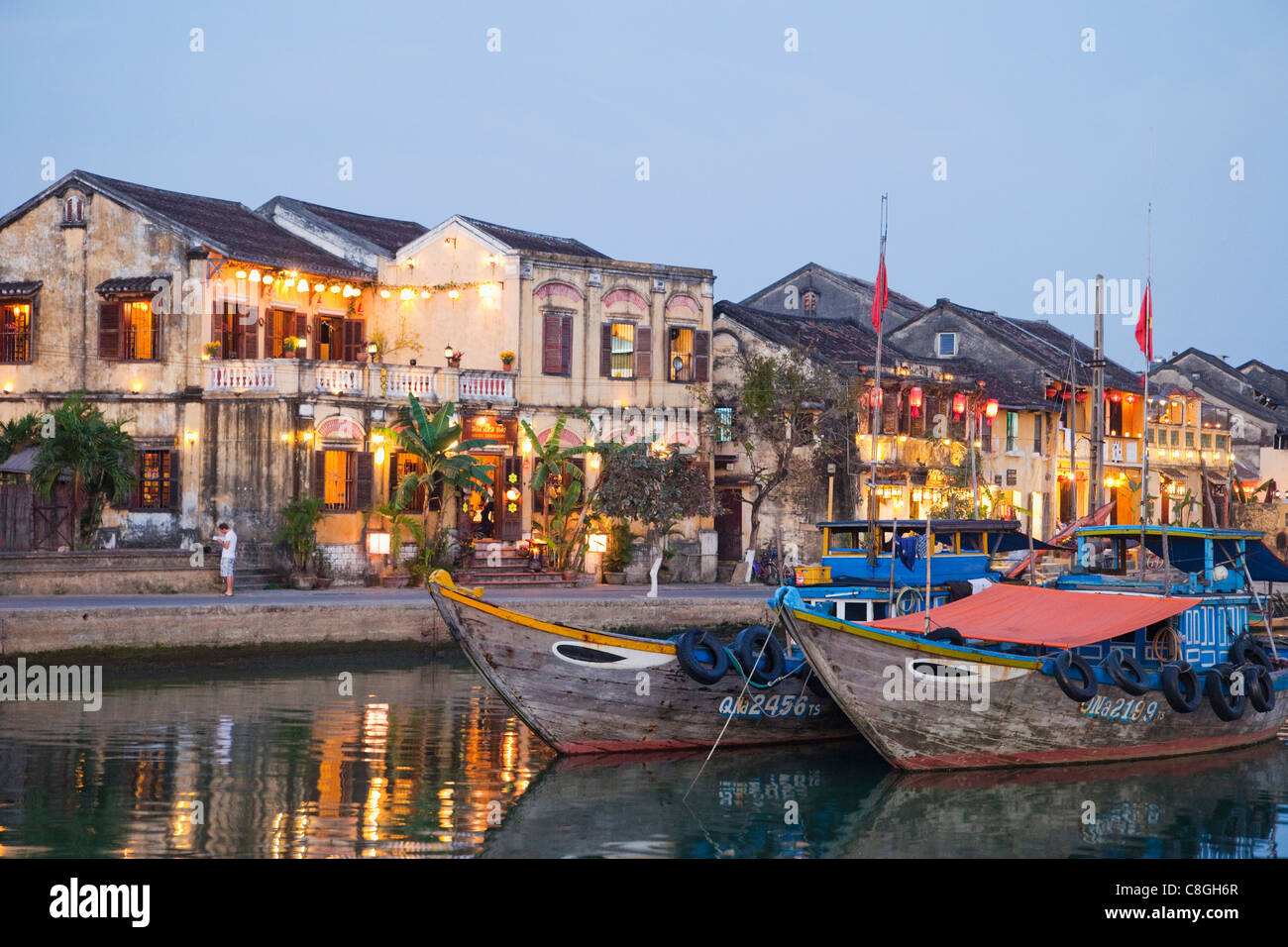Asien, Vietnam, Hoi an, Hoian, Faifo, Hoi an, Altstadt, Hafenviertel, Flussufer, Hoai River