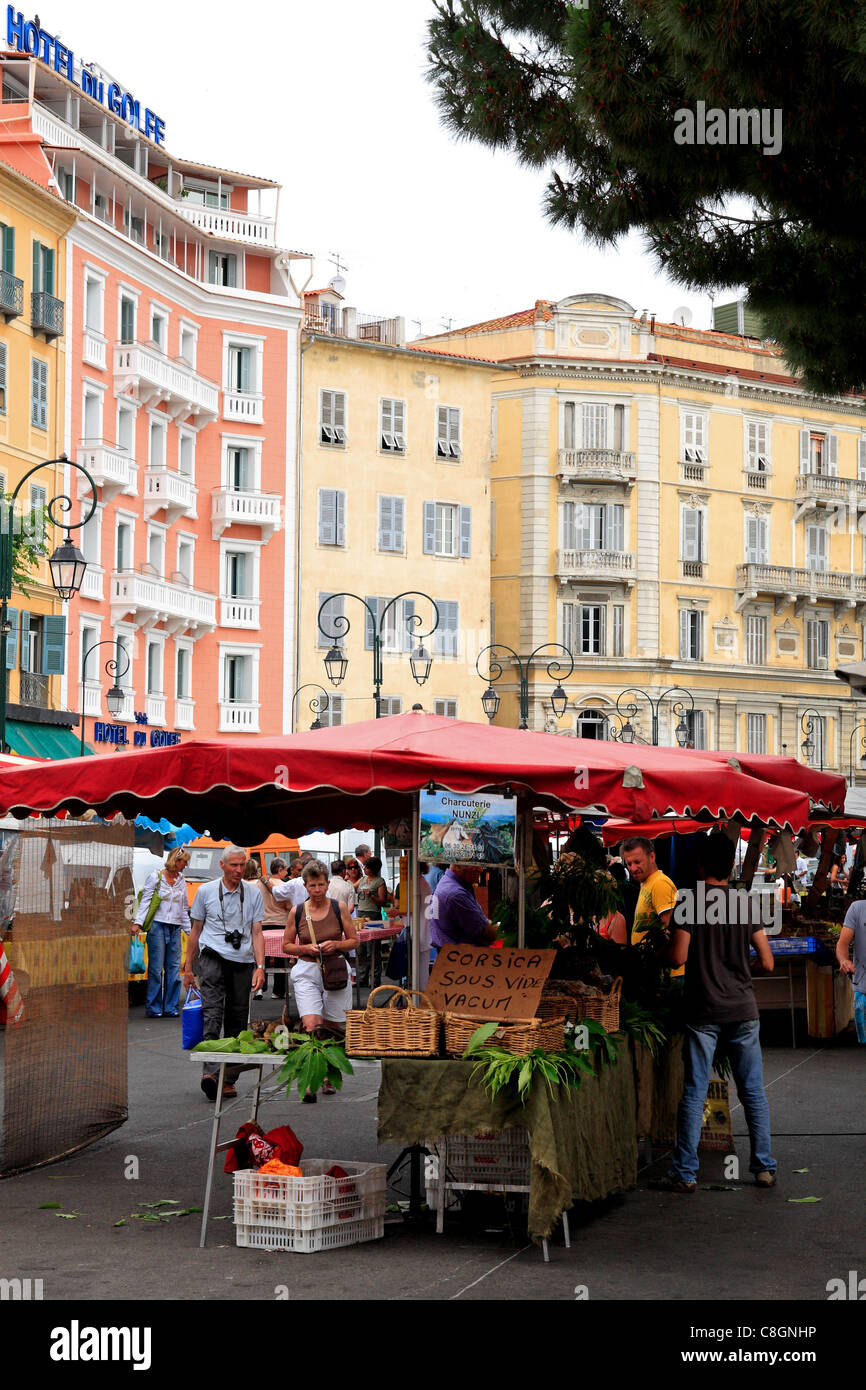 Der Markt von Ajaccio, Korsika, Frankreich Stockfoto