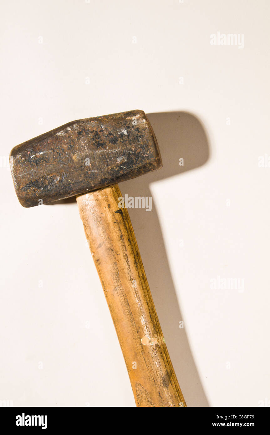 Alte rostige Lump Hammer Stockfoto