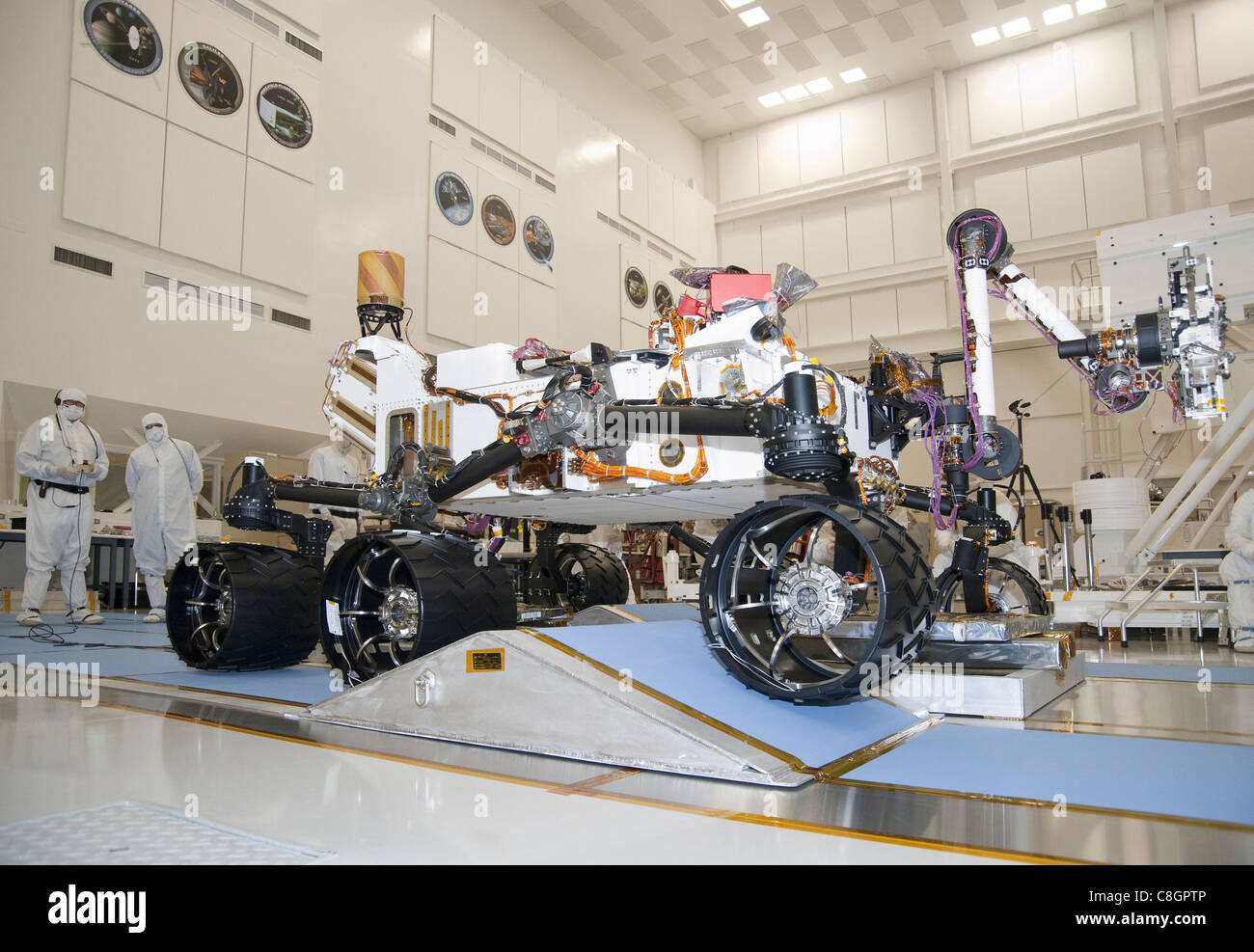 Nächsten Mars-Rover der NASA auf eine Probefahrt Stockfoto