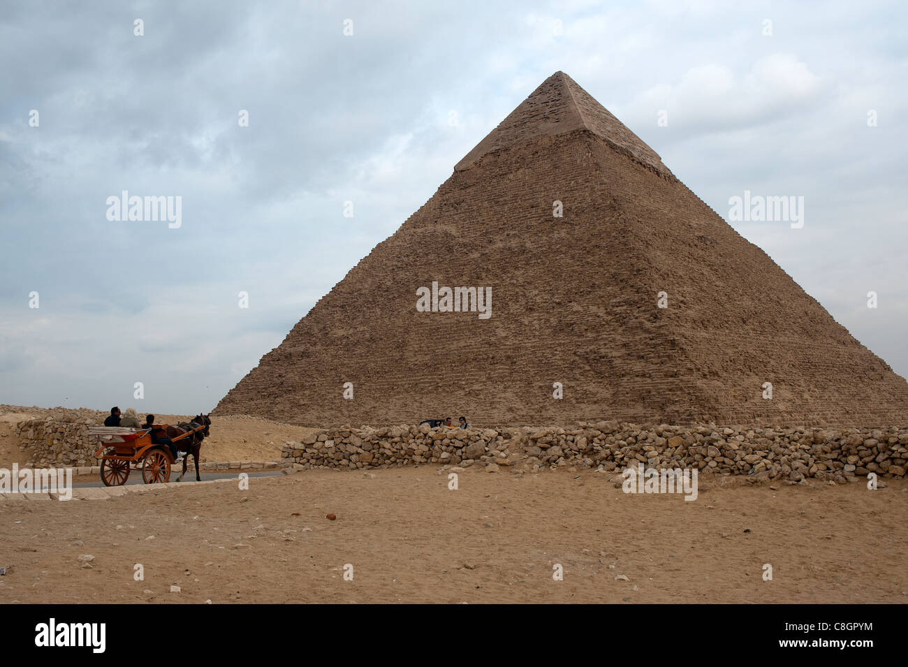 Pyramide, Gizeh, Kairo, Ägypten Stockfoto