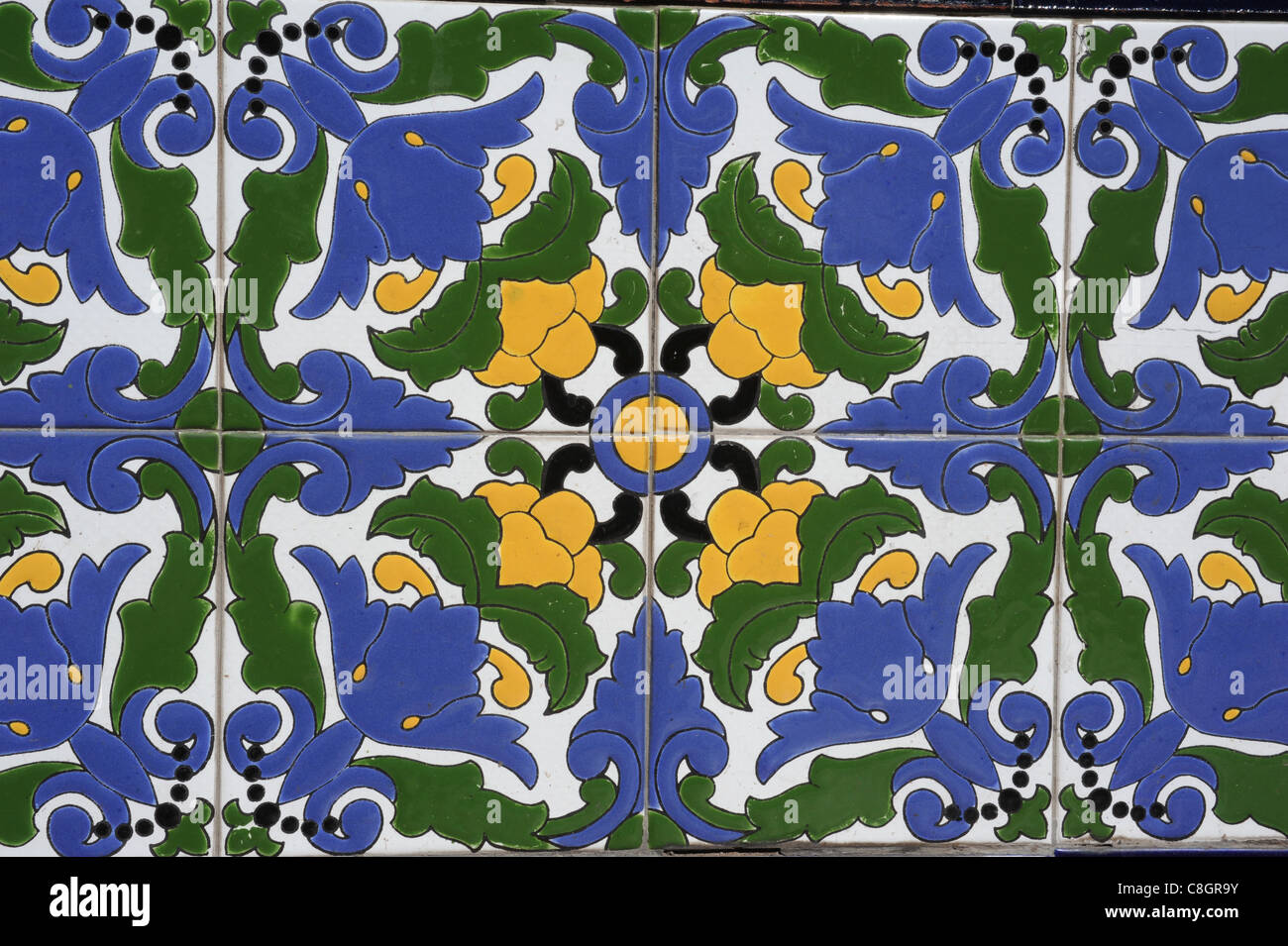 Südamerika, Argentinien, Mendoza, Mosaik, bunt, Detail Stockfoto