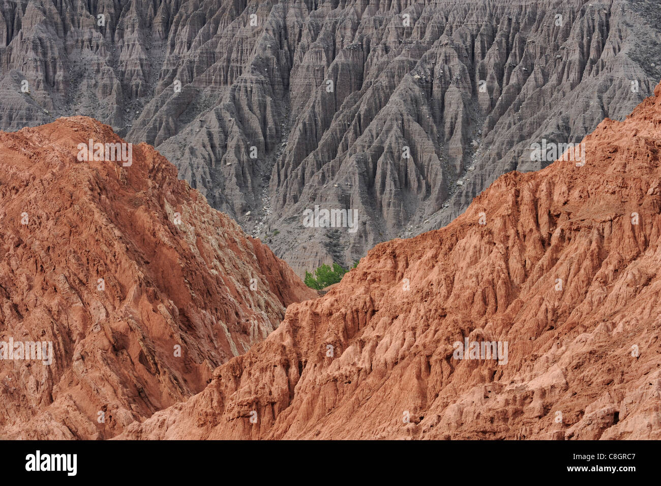 Argentinien, Südamerika, Purmamarca, Juiuy, Felsen, Hügel, sieben, Farben, Berge Stockfoto