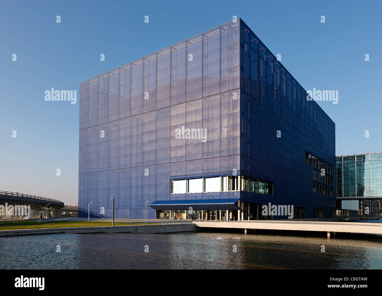 Danish Broadcasting Corporation, Danmarks Radio, Dr. Konzertsaal - oder eher 4 Konzerthäuser - in Ørestad, Amager, Kopenhagen, Dänemark. Stockfoto