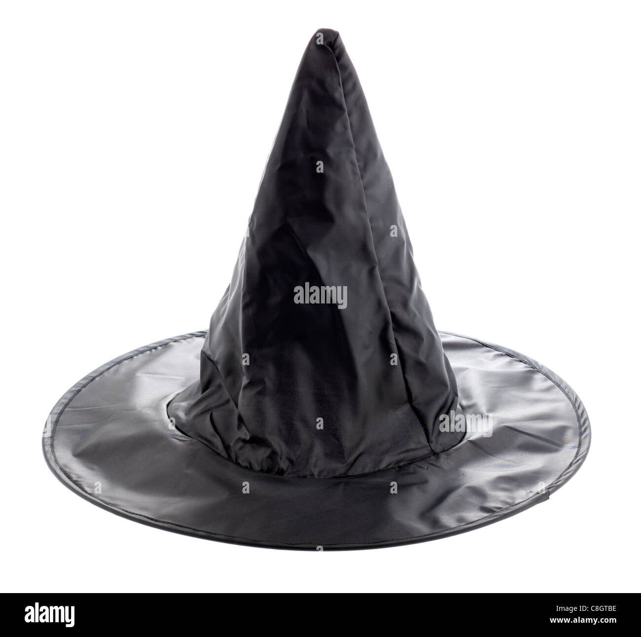 Schwarze Hexen Hut Stockfoto