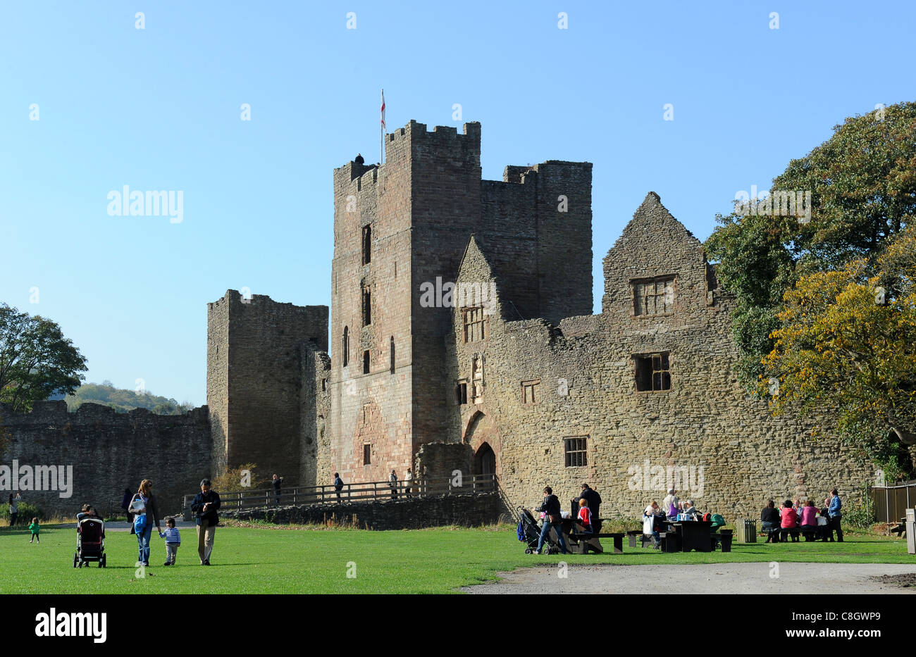 Ludlow Castle Shropshire England Uk Stockfoto