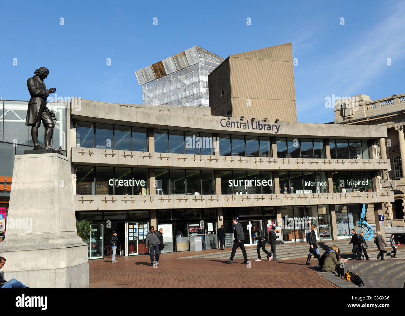 Birmingham Central Library, Chamberlain Quadrat, Birmingham, West Midlands, England, UK Stockfoto