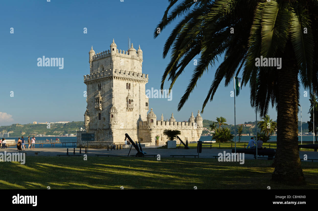 Portugal, Europa, Estremadura, Frühling, Torre de Belem, Tower, Lissabon, Stockfoto