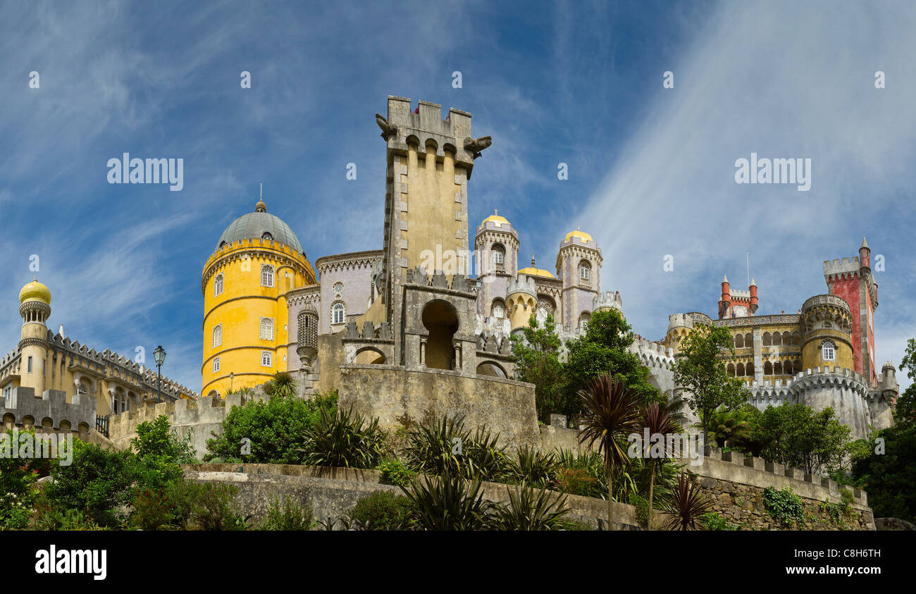 Portugal, Europa, Estremadura, Frühling, Burg, Palacio da Pena, Sintra, Stockfoto