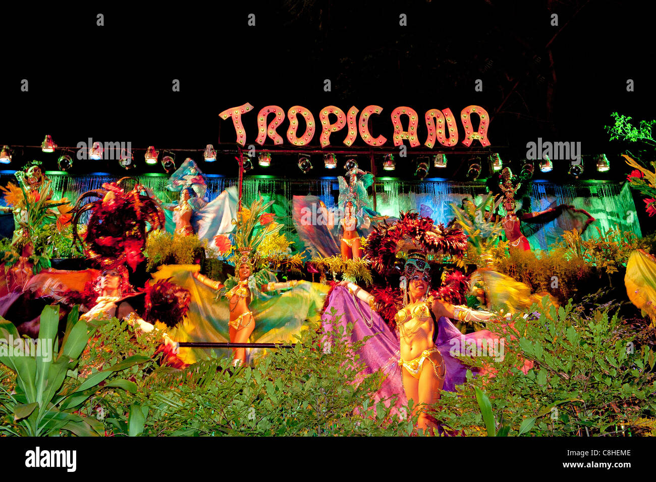 Tropicana Show Havanna Kuba Stockfoto