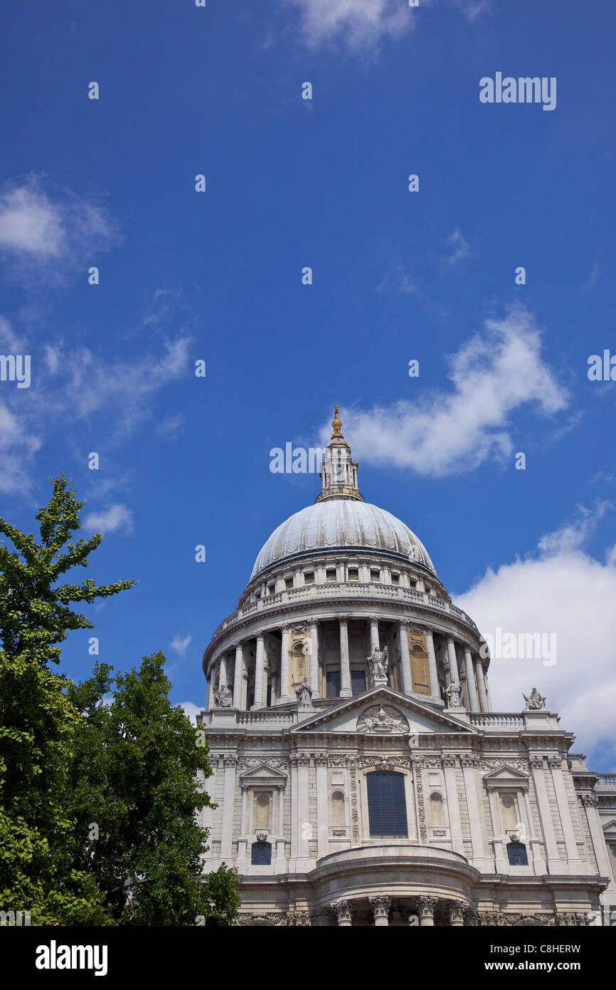 Kuppel der St. Pauls Cathedral, Stadt von London, England, UK, Vereinigtes Königreich, GB, Großbritannien, britische Inseln, Europa Stockfoto