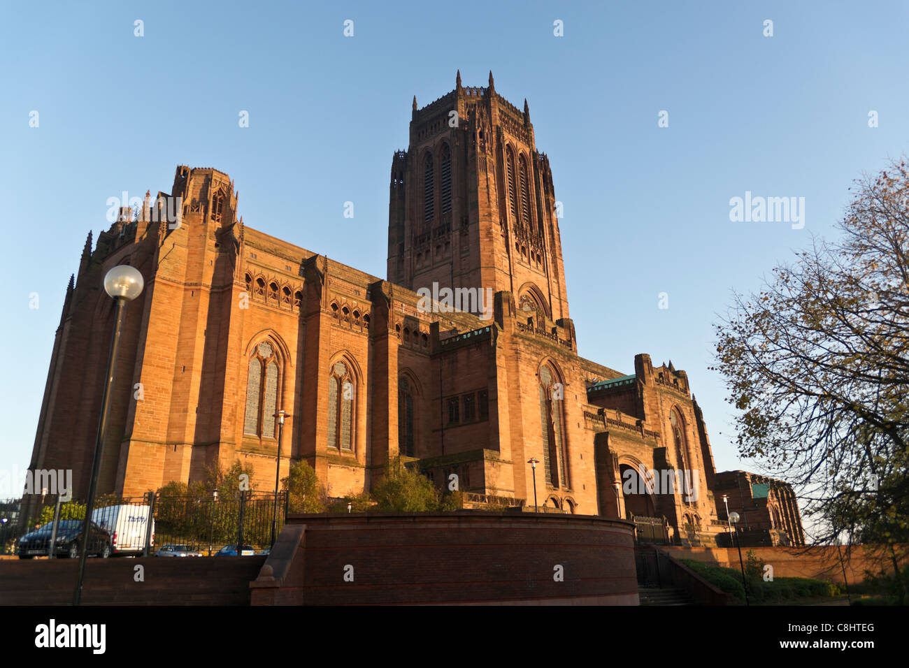 Liverpool Cathedral die anglikanische Kathedrale der Diözese von Liverpool. Stockfoto