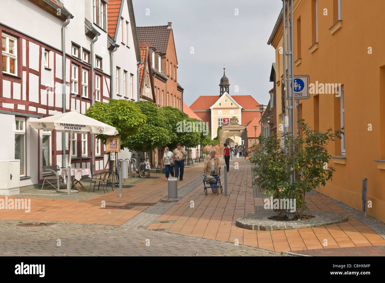 Die Stadt Barth, Mecklenburg-Western Pomerania, Deutschland, Europa Stockfoto