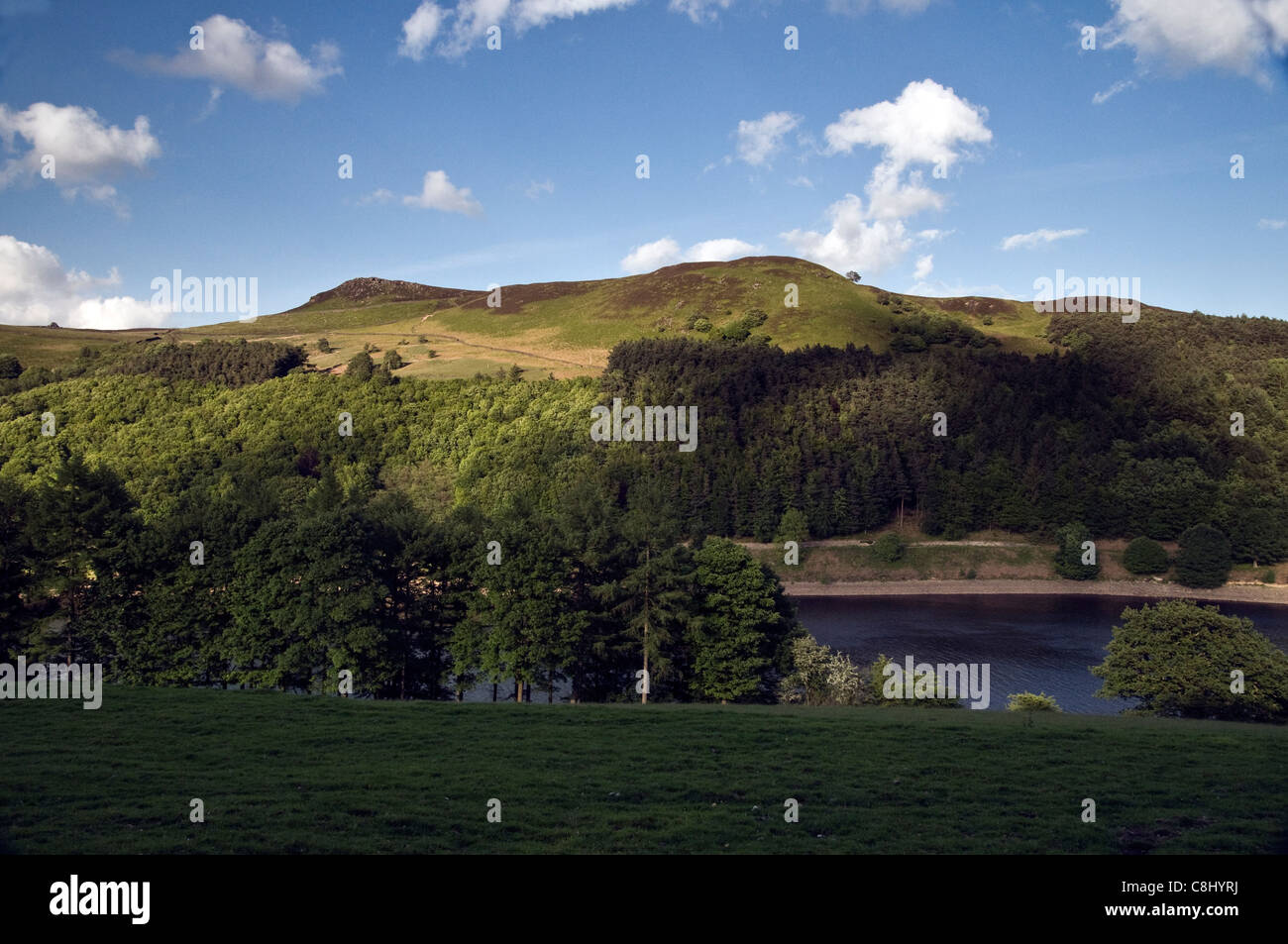 über den Derwent-Rand Stockfoto
