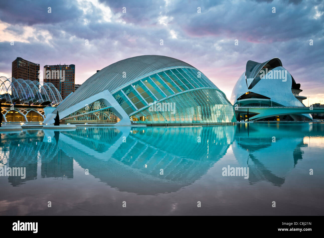 Spanien, Europa, Valencia, Stadt der Künste und Wissenschaften, Calatrava, Architektur, modern