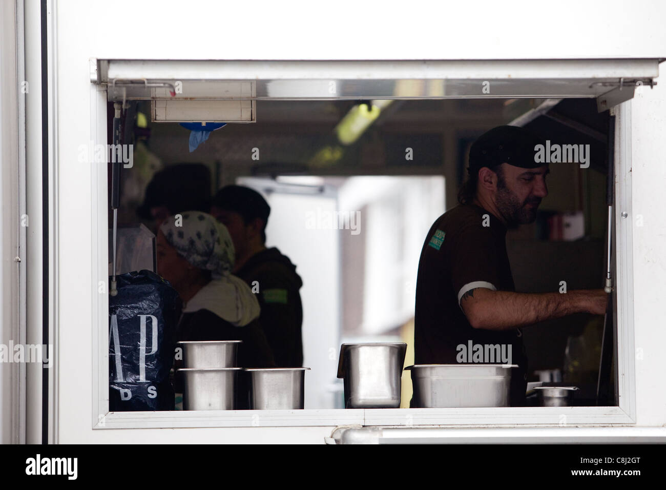 Leder Lane Market in der Nähe von Holborn, London, EG4 Stockfoto