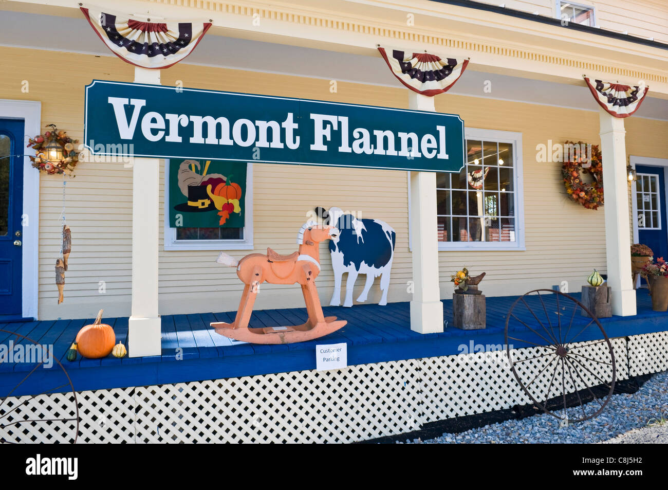 Vermont Flanell Ost Barre Vermont USA Stockfoto
