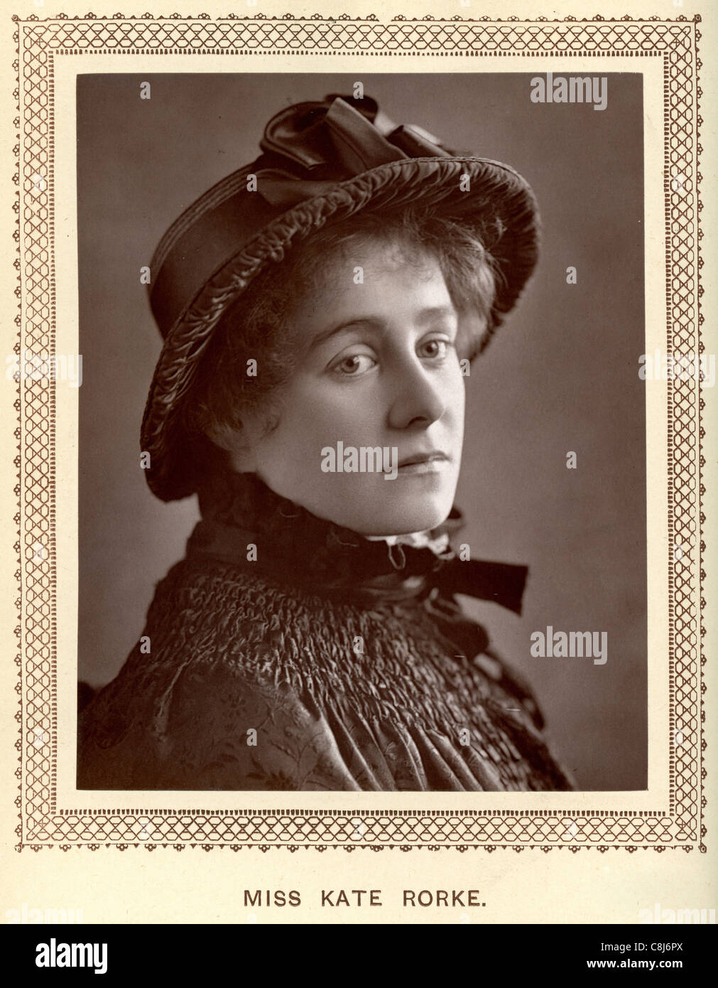 Vintage Foto von Miss Kate Rorke eine englische Schauspielerin von 1883 Stockfoto