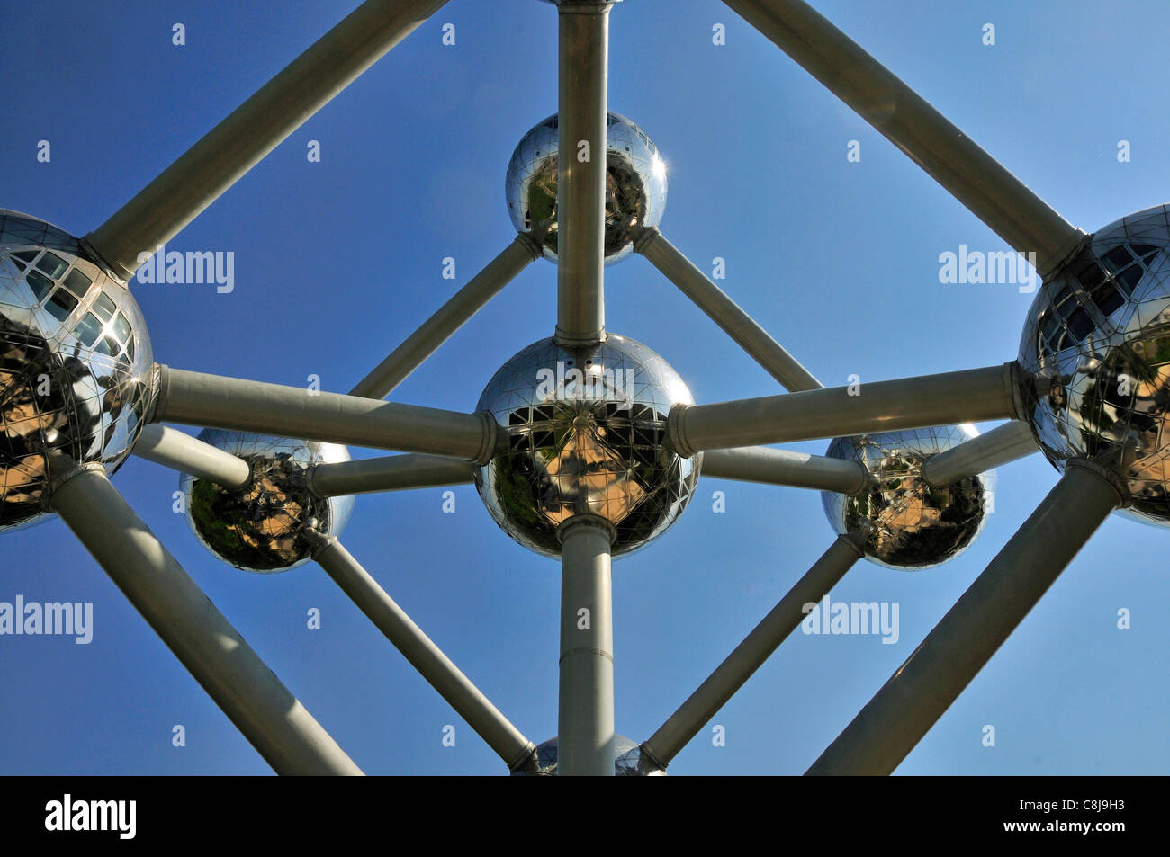 Atomium, Architektur, Brüssel, Belgien, Europa, Wahrzeichen, Wahrzeichen, Benelux Stockfoto