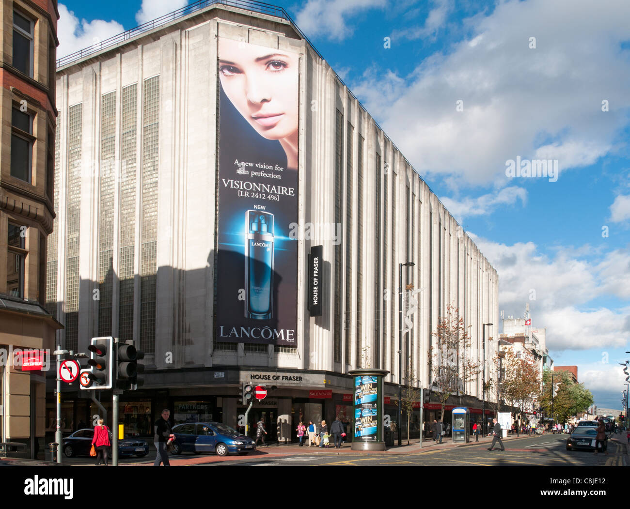 Kendal Milne & Co,. Gebäude, J.S. & J.W. Beaumont, 1938. Klasse 2 aufgeführt. Deansgate, Manchester, England, Großbritannien. Jetzt im Besitz von House of Fraser. Stockfoto