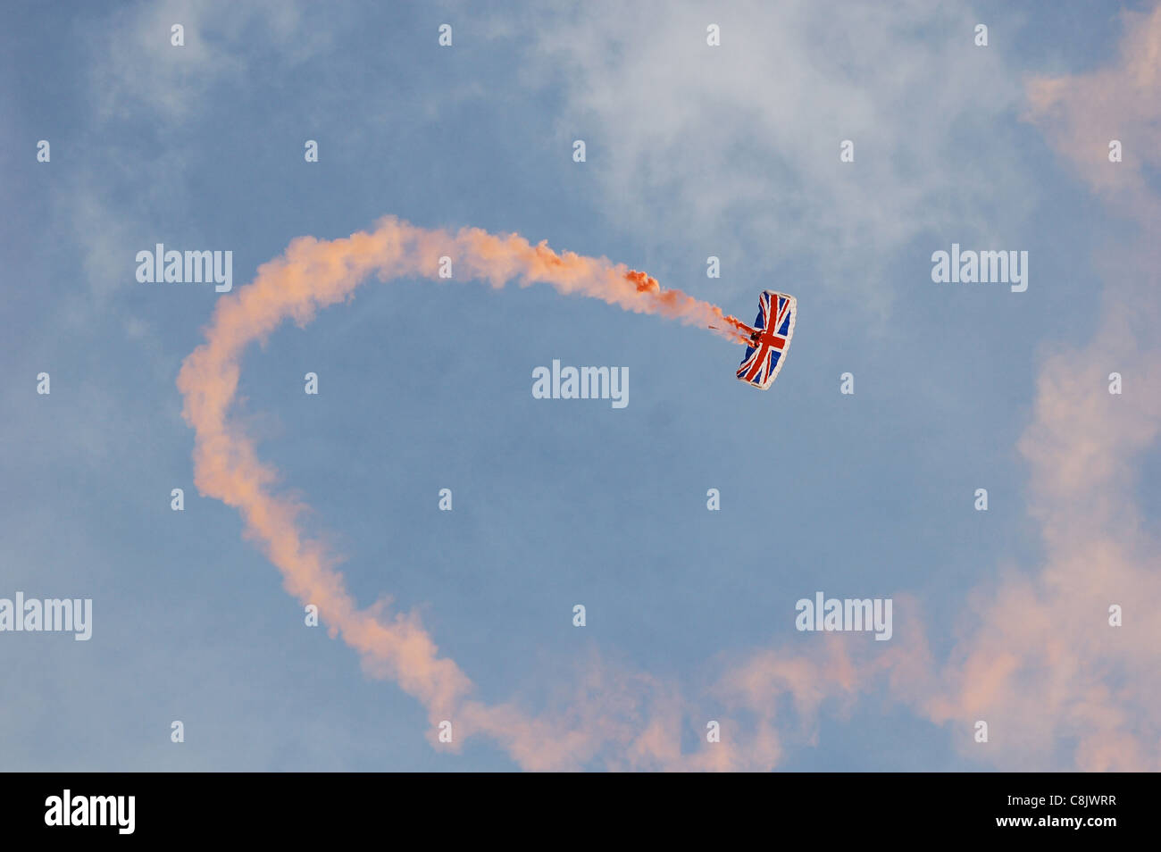 Fallschirm-Regiment Freefall Team "Red Devils" Stockfoto