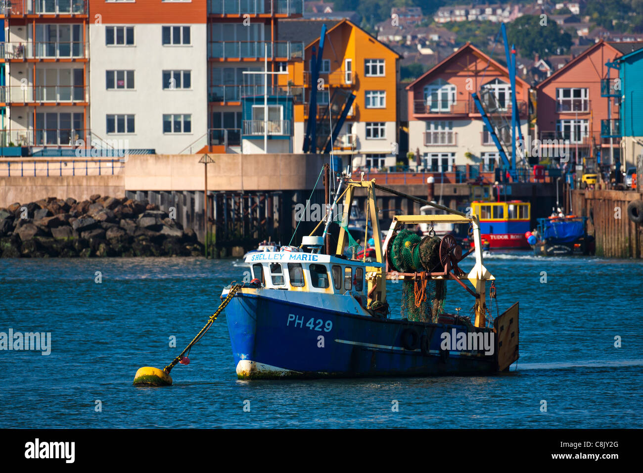 Exmouth von Dawlish Warren, Devon, Südwestengland, Europa Stockfoto