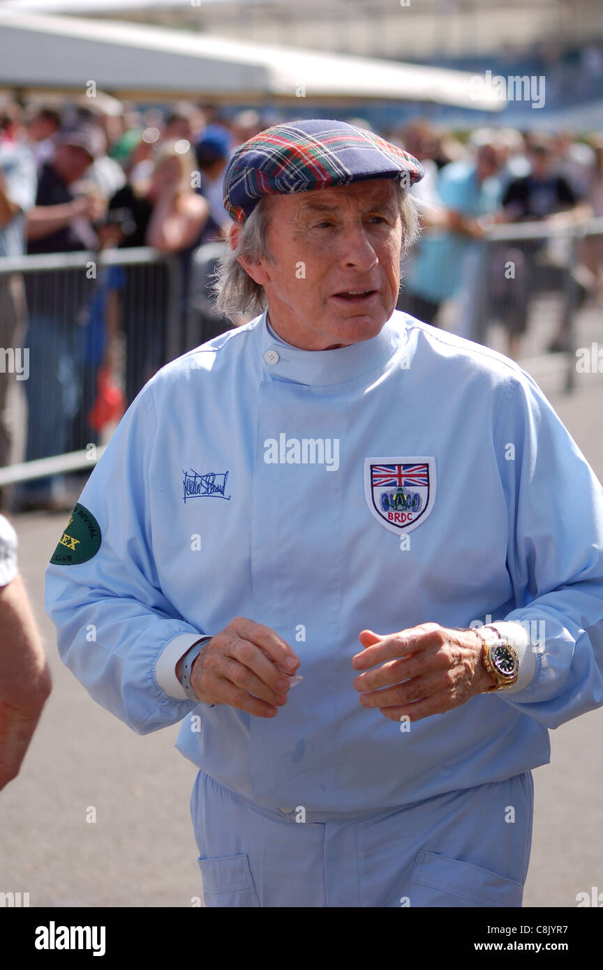 Formel 1-Legende Jackie Stewart beim Goodwood Festival of Speed Stockfoto