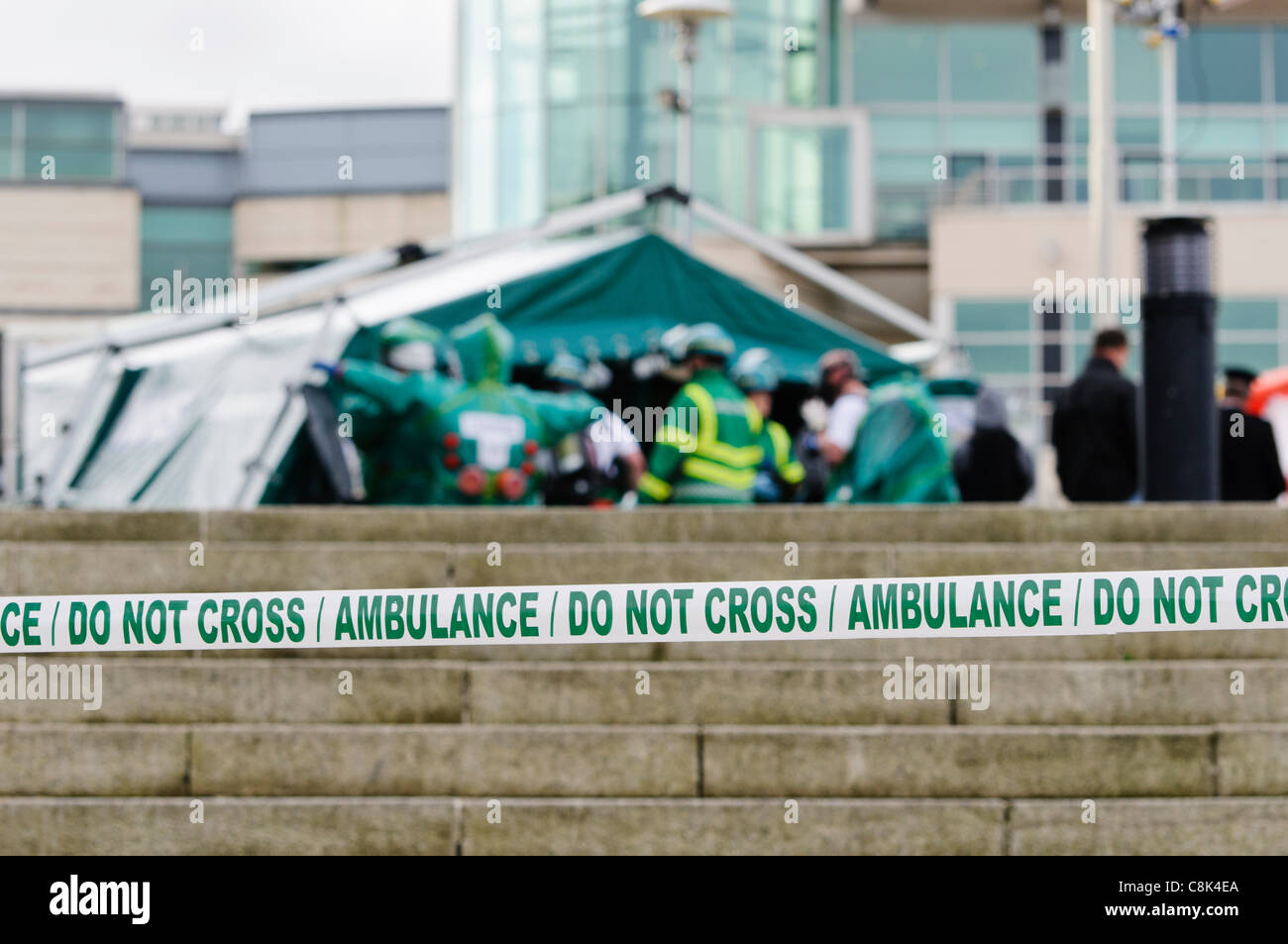 Northern Ireland-Krankenwagen-Service starten ihre gefährlichen Bereich Response Team. BELFAST 26.10.2011 Stockfoto