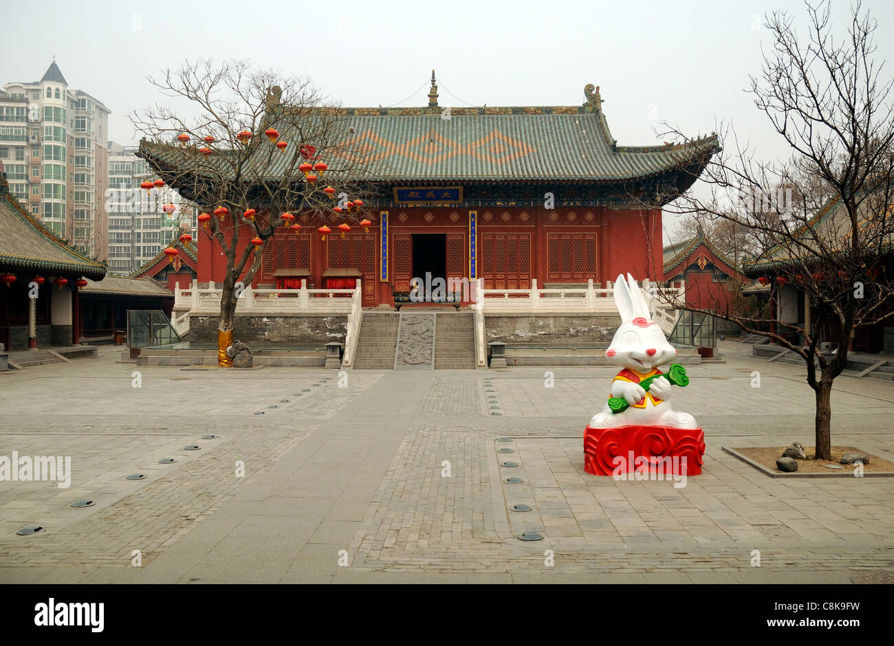 Konfuzius-Tempel, Zhengzhou, Provinz Henan, China Stockfoto