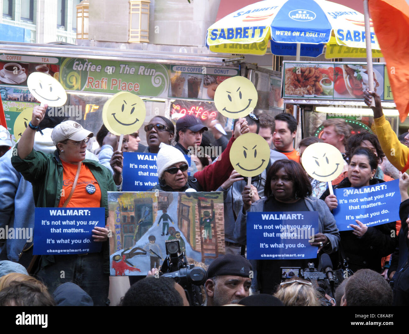 Occupy Wall Street am Zuccotti Park in New York City, New York Stockfoto