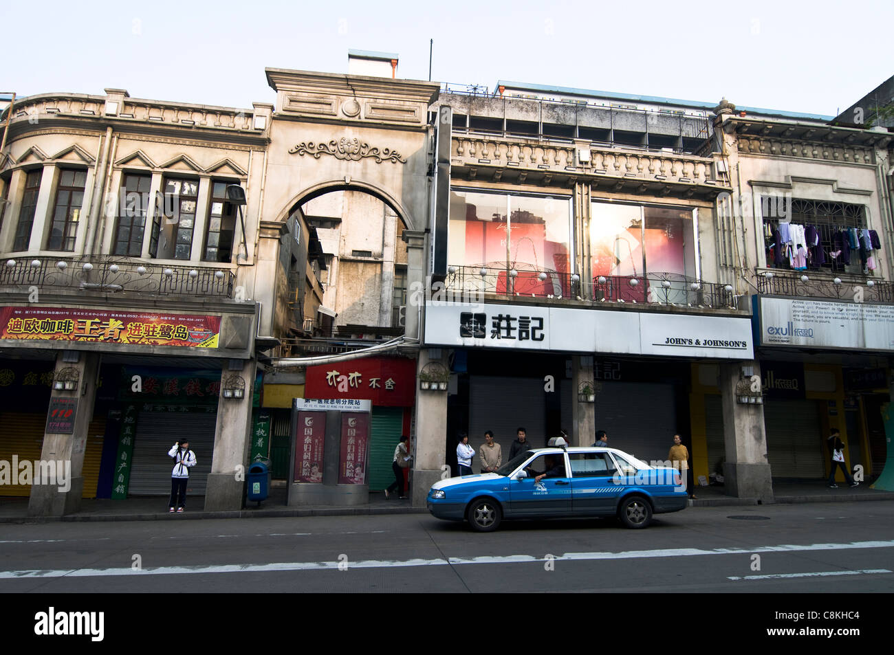 Alten Einkaufsstraße in Xiamen, China. Stockfoto