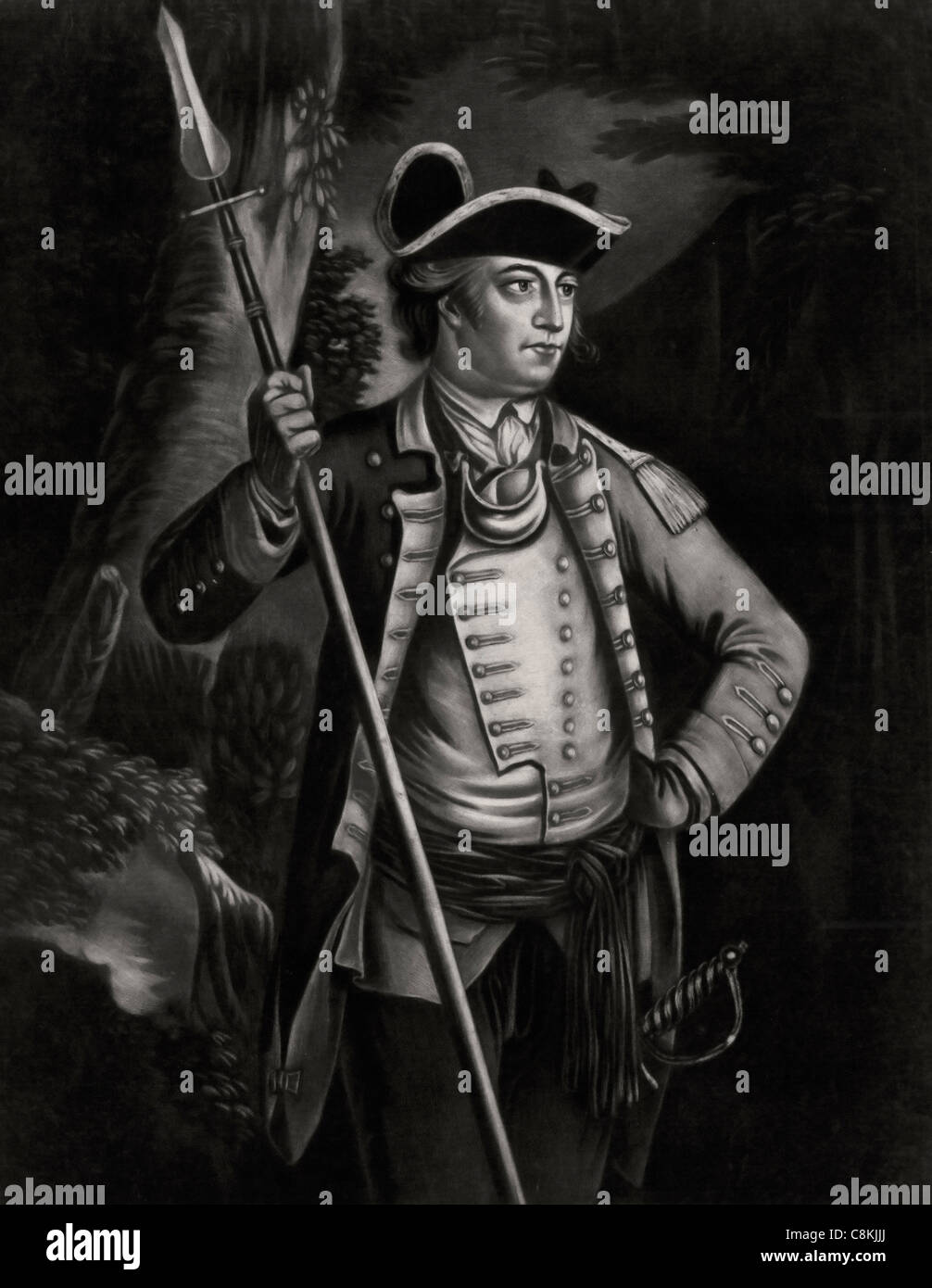 Major General John Sullivan, ein distinguished Offizier der Kontinentalarmee während des Unabhängigkeitskrieges der USA Stockfoto