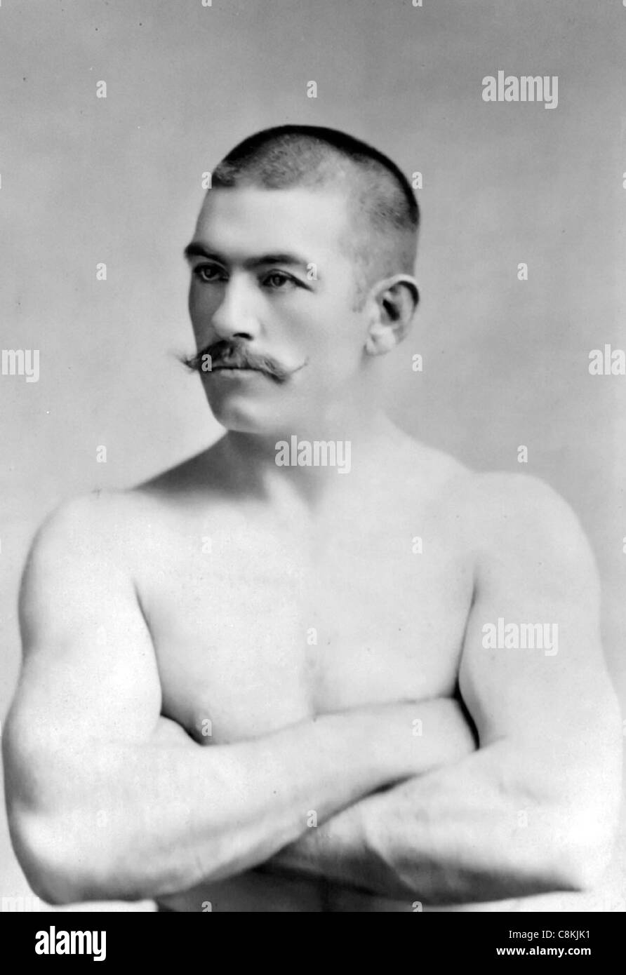 Boxer John Lawrence Sullivan, 1858-1918 ca. 1882 Stockfoto