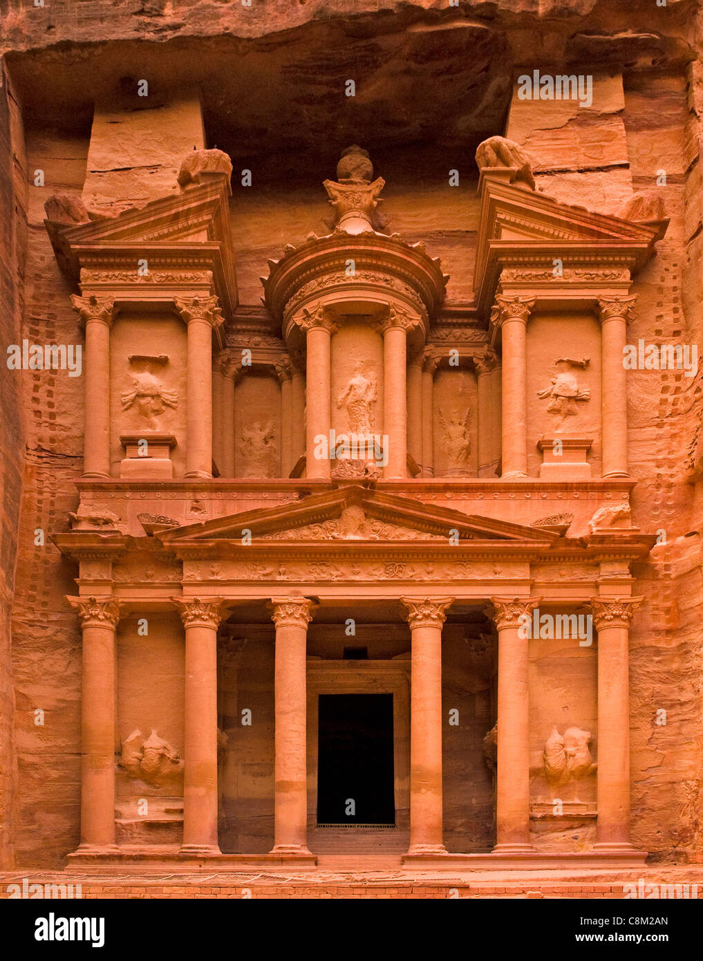 Das Finanzministerium, ein UNESCO-Welterbe in Petra, Jordanien Stockfoto