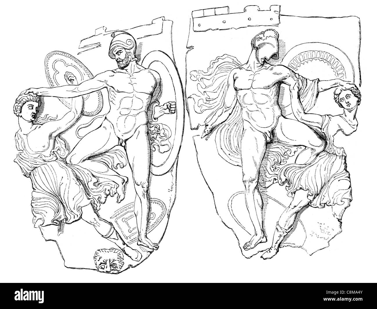 Bronzen von Siris Statue Handwerk Skulptur Metall Gußlegierung Kupfer Zinn Bronzezeit hohe Kunst zeremonielle Anbetung Götter Engel Engel Stockfoto