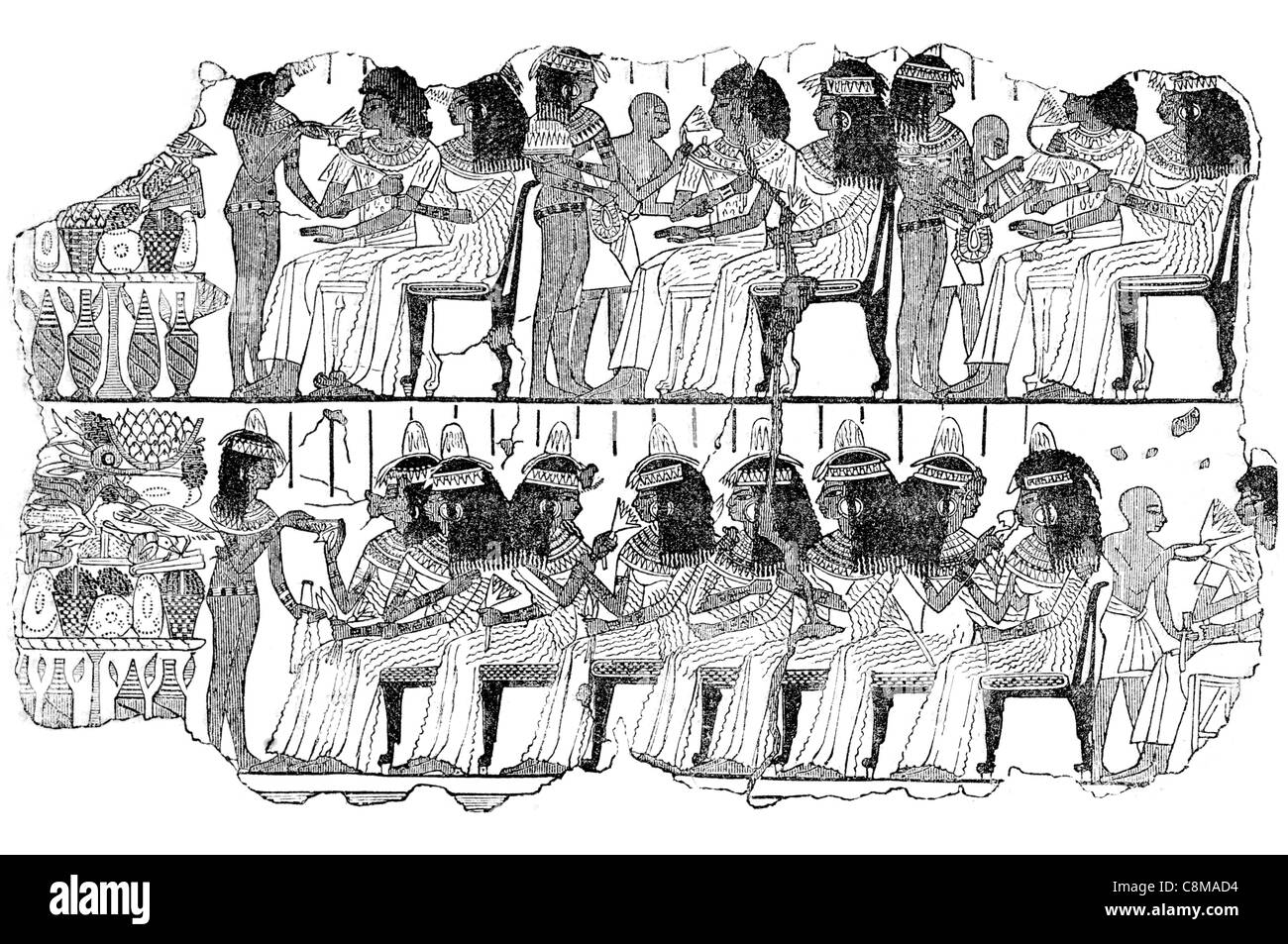 Ägyptische Unterhaltung Ägypten antike Sammlung Sir Hans Sloane Archäologie Archäologin alte British Museum Stockfoto