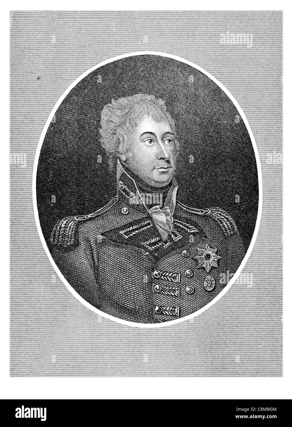 Leutnant General Sir Eyre Coote 1726 1783 Iren Soldat britische Armee Sieg Schlacht von Wandiwash Bahadur dem tapferen Krieg Stockfoto