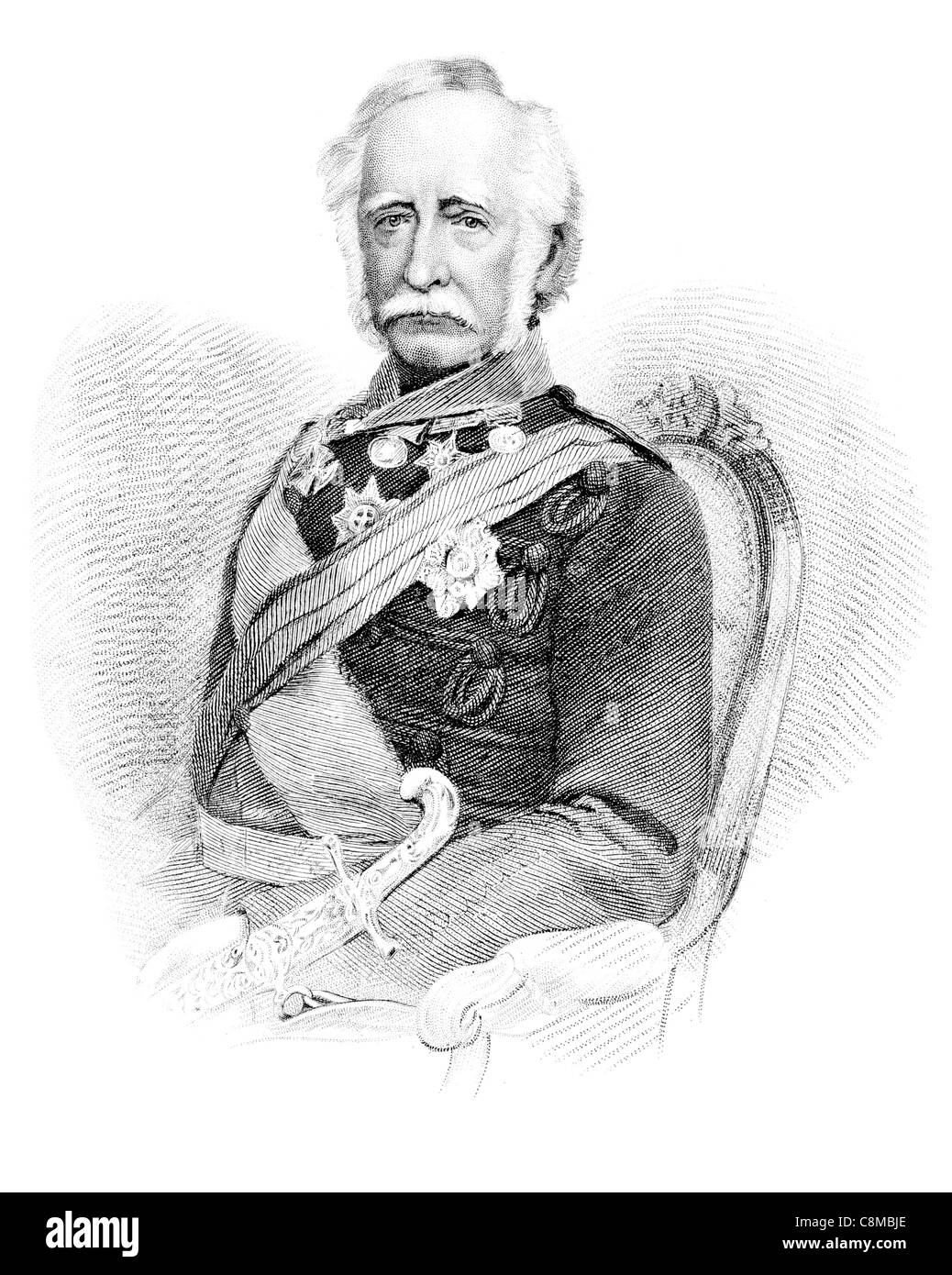 Field Marshal Sir Hugh Gough 1st Viscount Gough 1779 1869 britischer Offizier befahl Halbinsel Krieg Porto Schlacht von Talaver Stockfoto