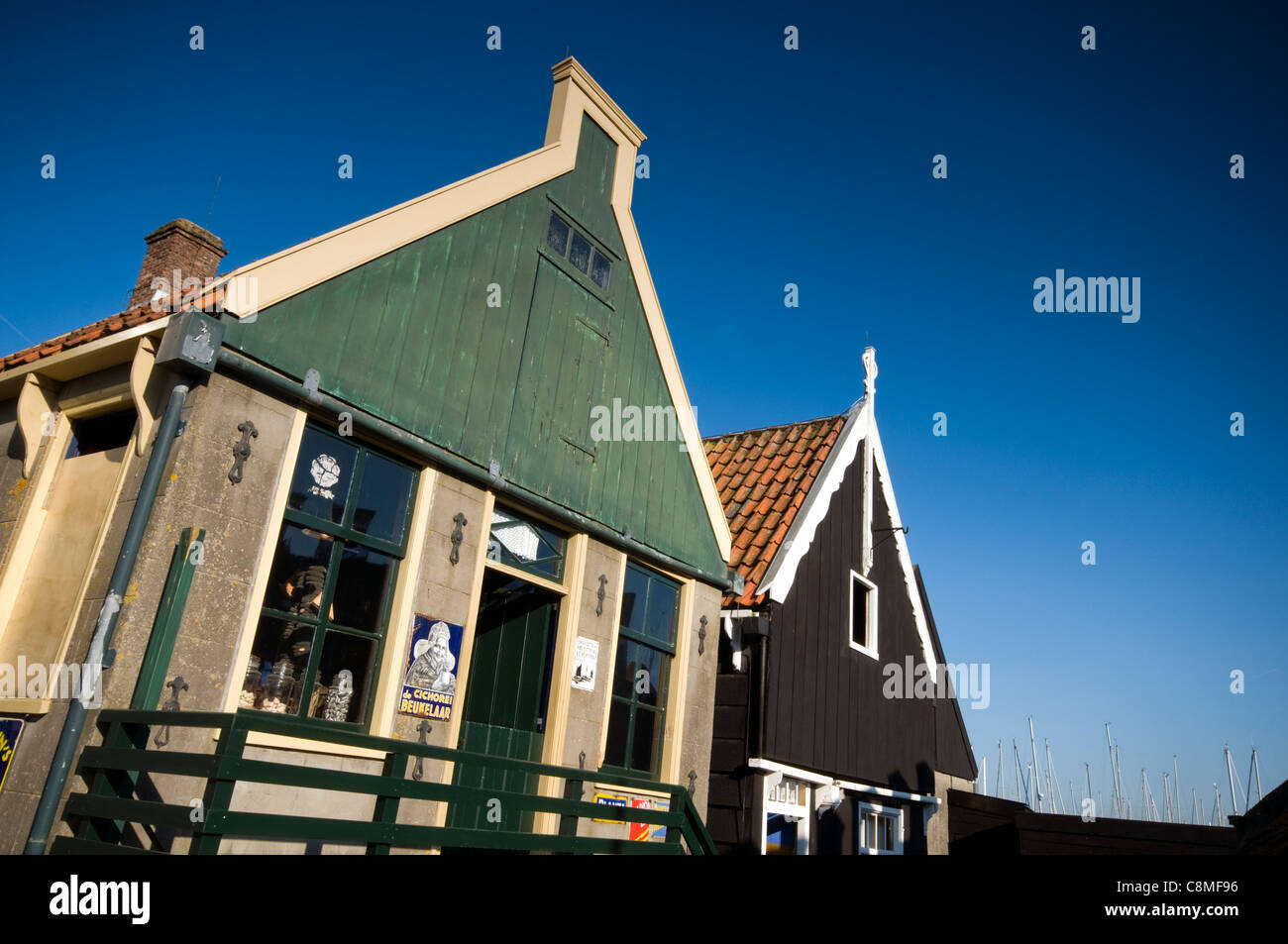 Gebäude an der Zuiderzee-Museum in den Niederlanden Stockfoto
