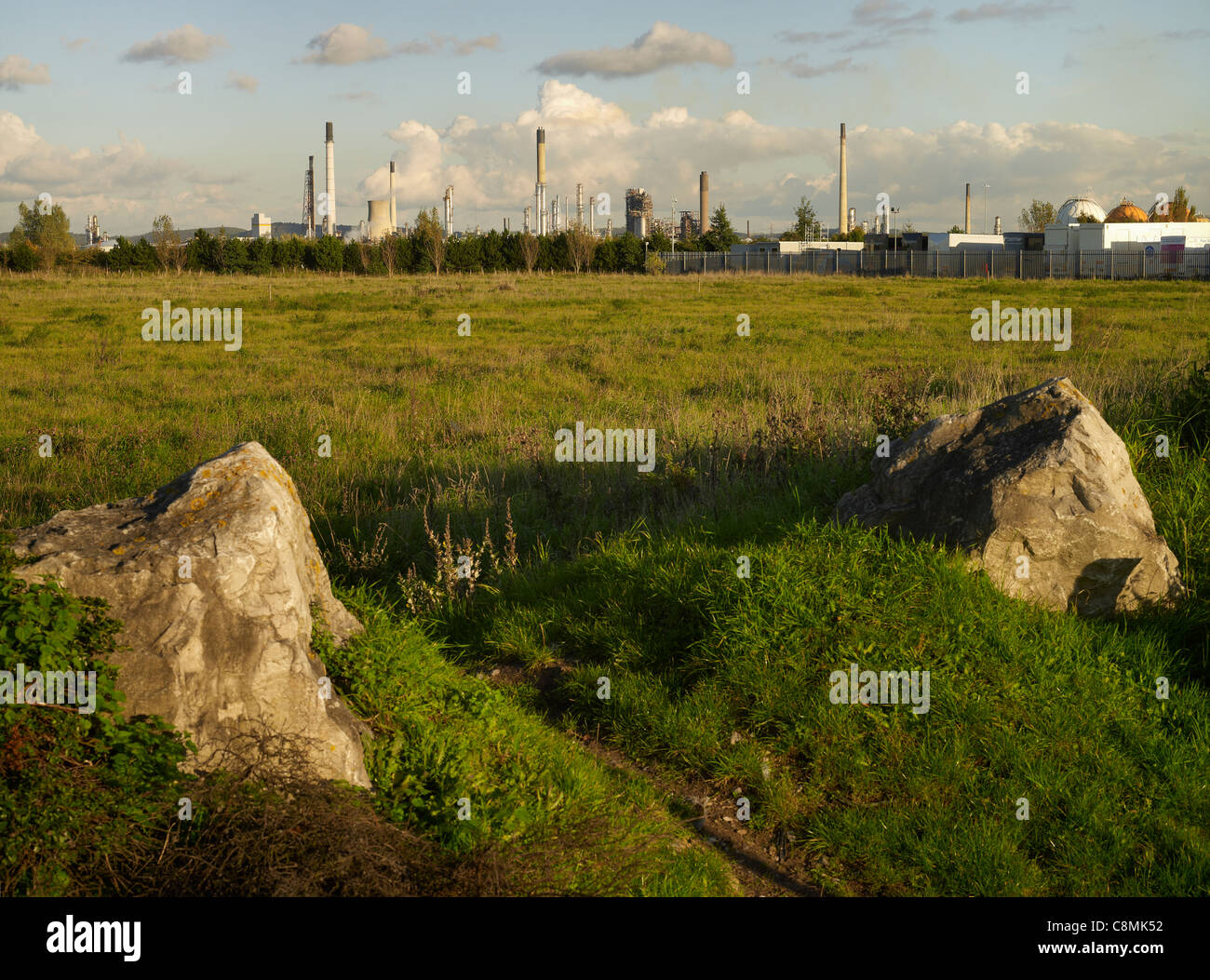 Stanlow Ölraffinerie, Cheshire Stockfoto
