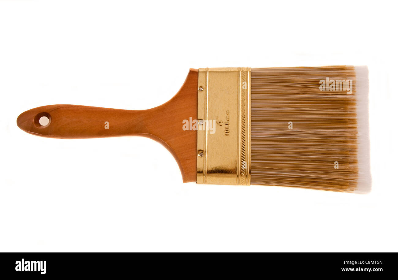 Goldenen Pinsel Stockfoto