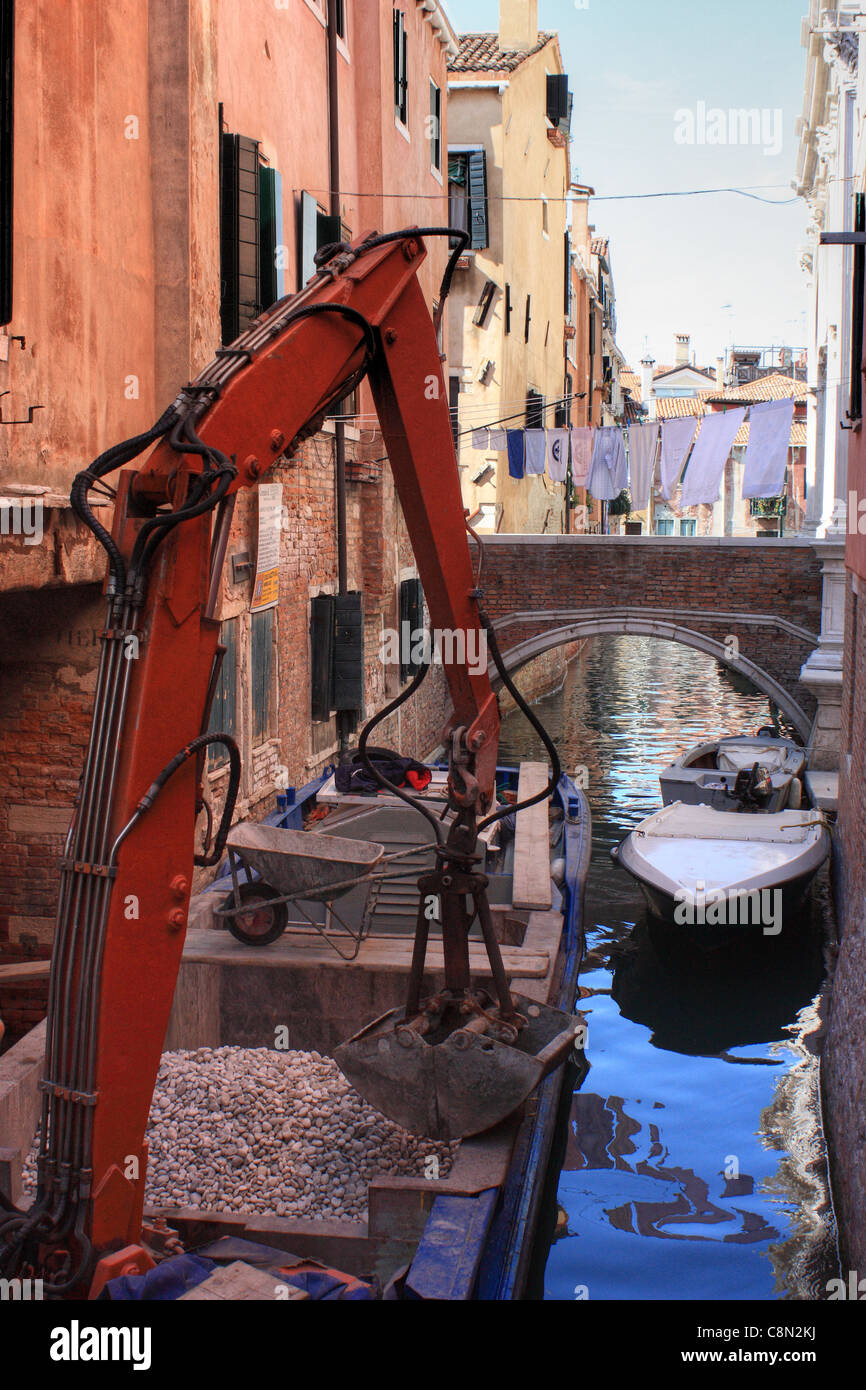 Bauarbeiten, Venedig Stockfoto