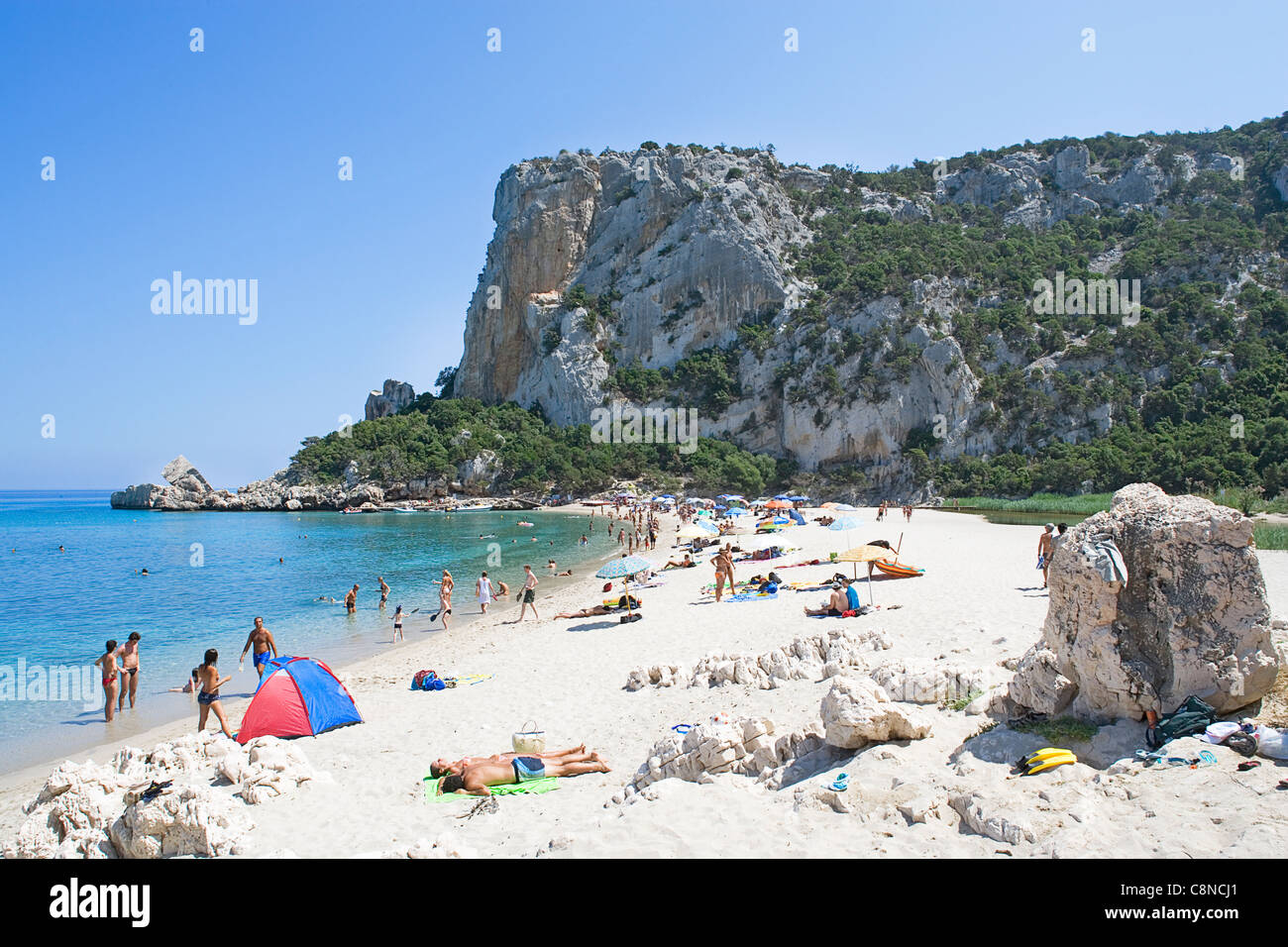 Italien, Sardinien, Golfo di Orosei, Cala Luna, Strand Stockfoto