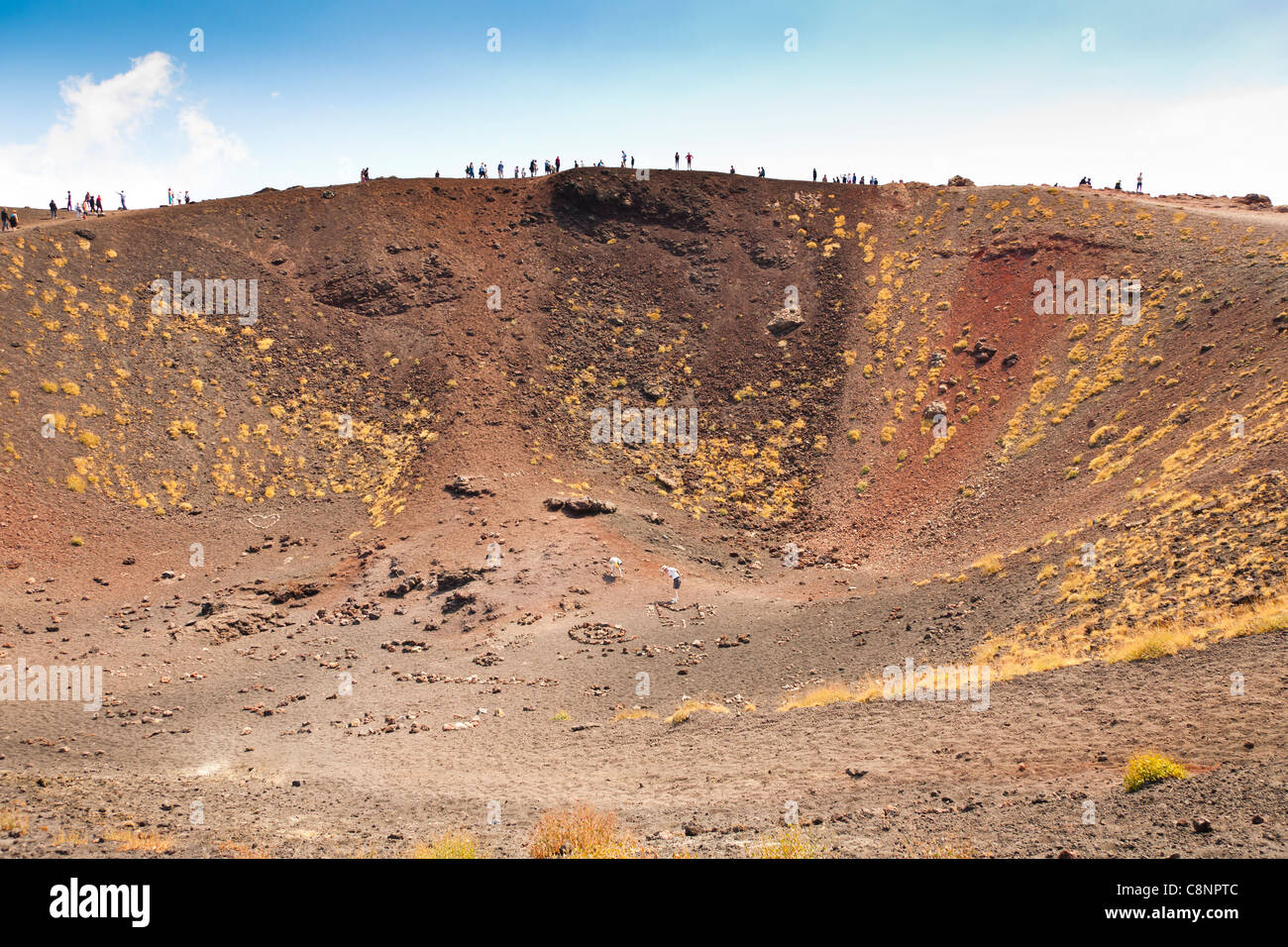 Crateri Silvestri, Silvestri-Krater, den Ätna, Sizilien, Italien Stockfoto