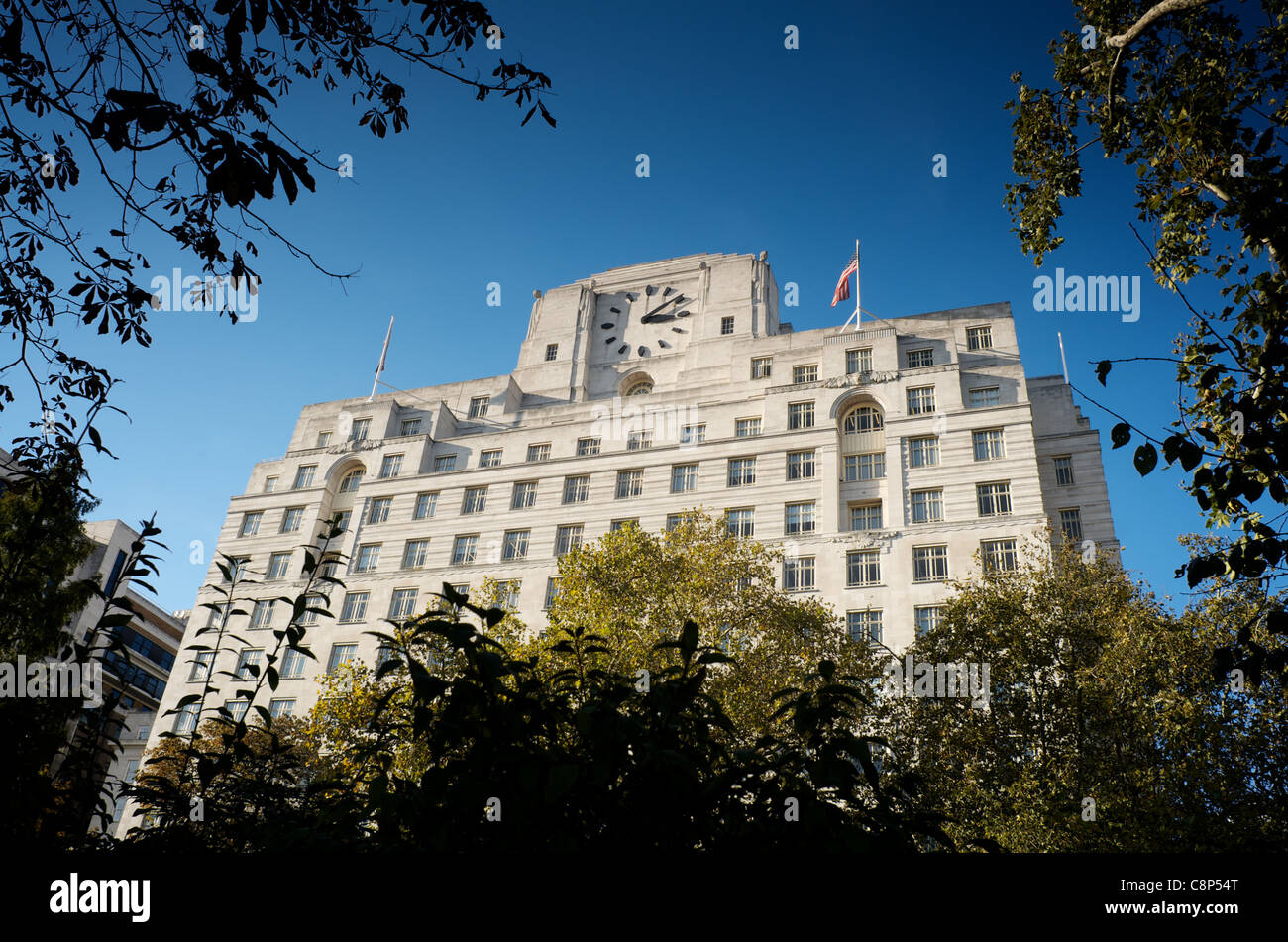 Shell Mex Haus (80 Strang), Embankment, London Stockfoto