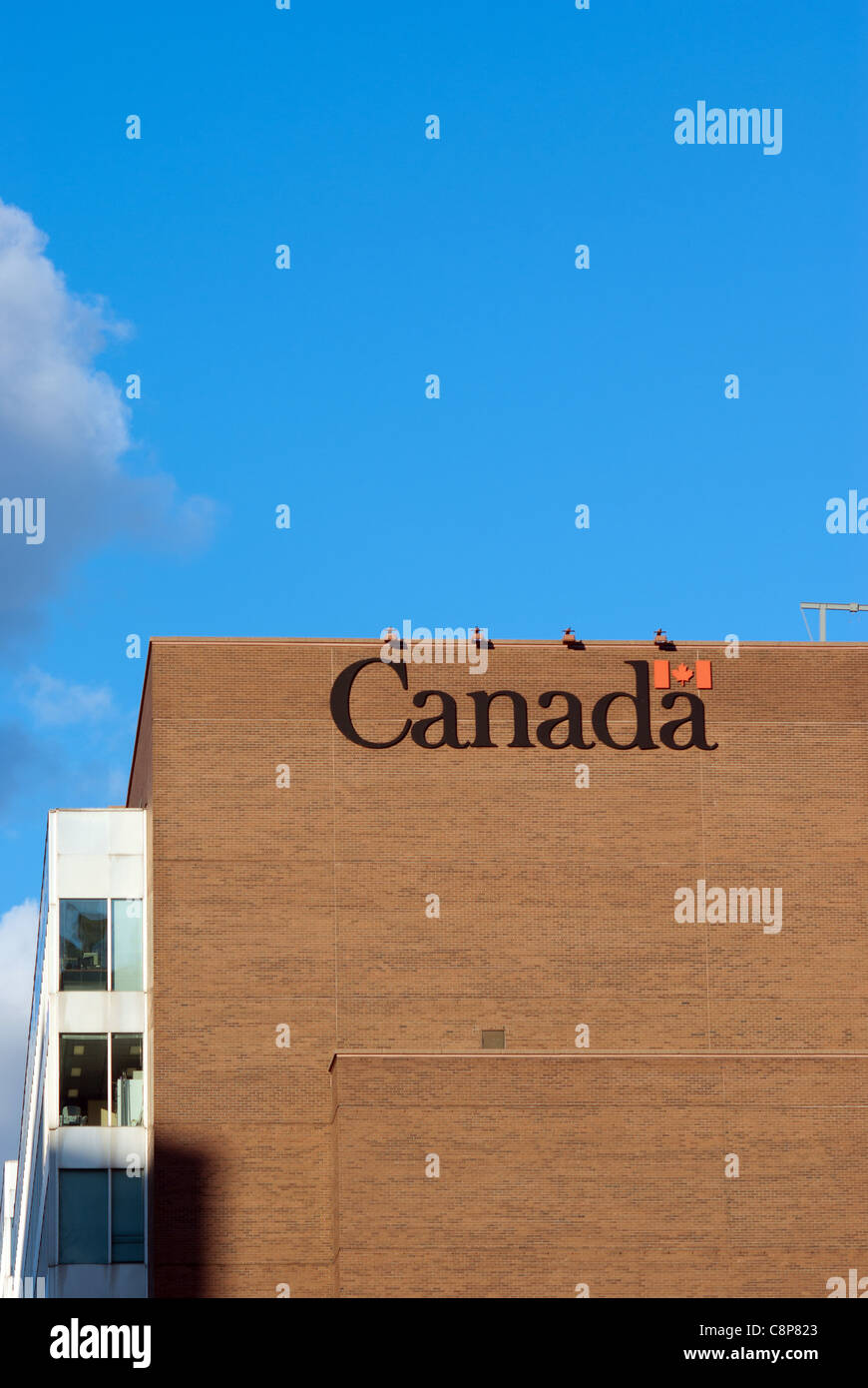 Revenue Canada Building, Innenstadt von Montreal, Quebec, Kanada Stockfoto