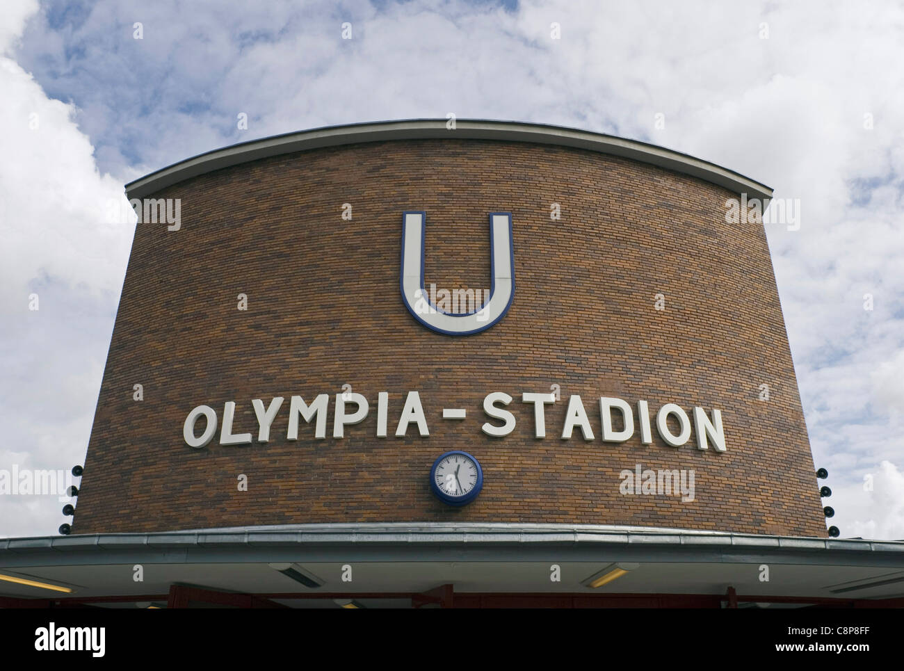 U-Bahnhof Olympia-Stadion, Berlin, Deutschland, Europa Stockfoto