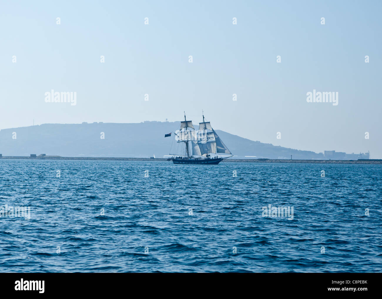 Segeln in Weymouth und Portland Bucht Stockfoto