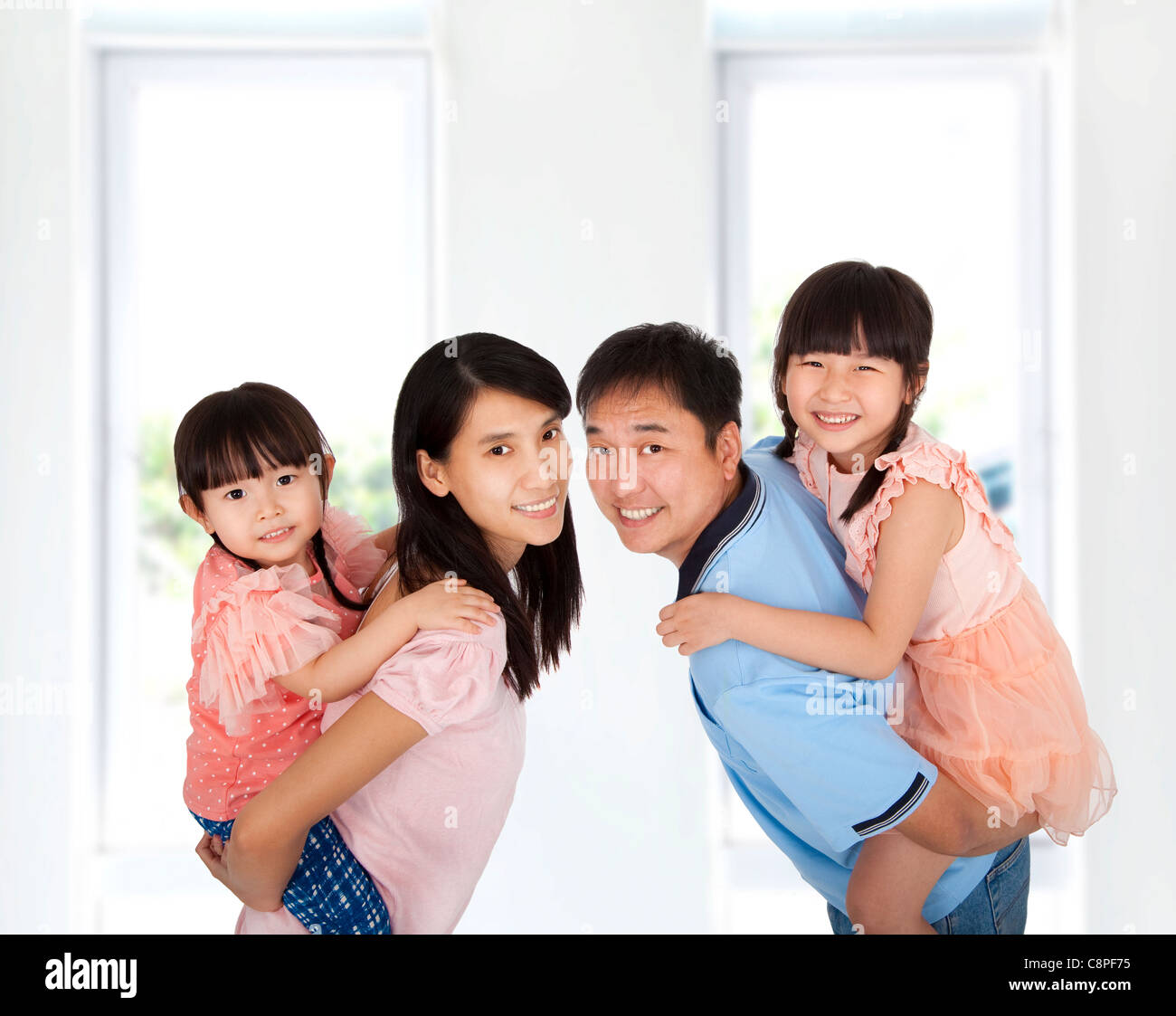 Glückliche Familie Lebensstil Stockfoto